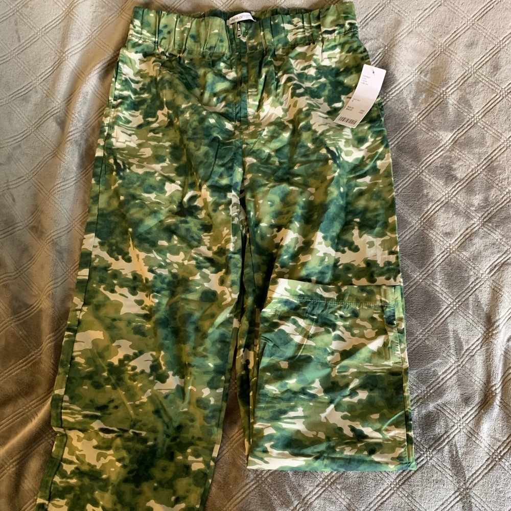 Urban Outfitters Jace Poplin Cropped Zip Pant